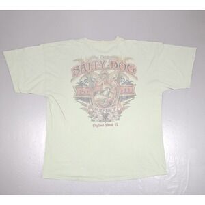 Vintage Salty Dog Shirt Surf Shop T-Shirt Mens 2XL Daytona Beach Florida